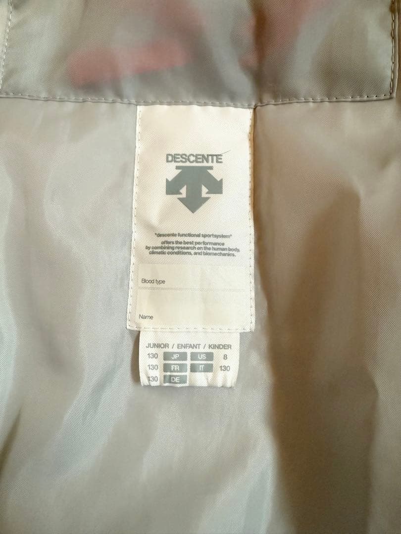 デサント DESCENTE スキーウェア上下 赤黒 130 キッズ ジュニア