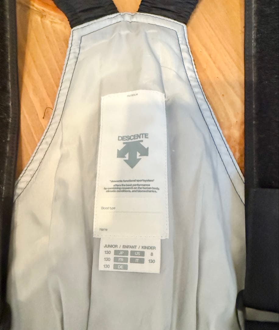 デサント DESCENTE スキーウェア上下 赤黒 130 キッズ ジュニア