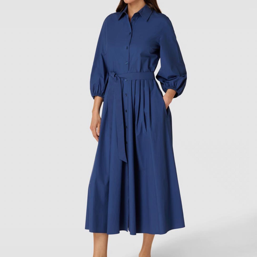 2023 未使用級✨ マックスマーラ シャツワンピース ベルト マキシ丈 40