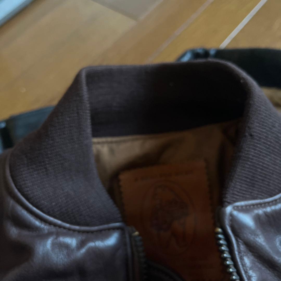 golden Bear 革ジャン　茶