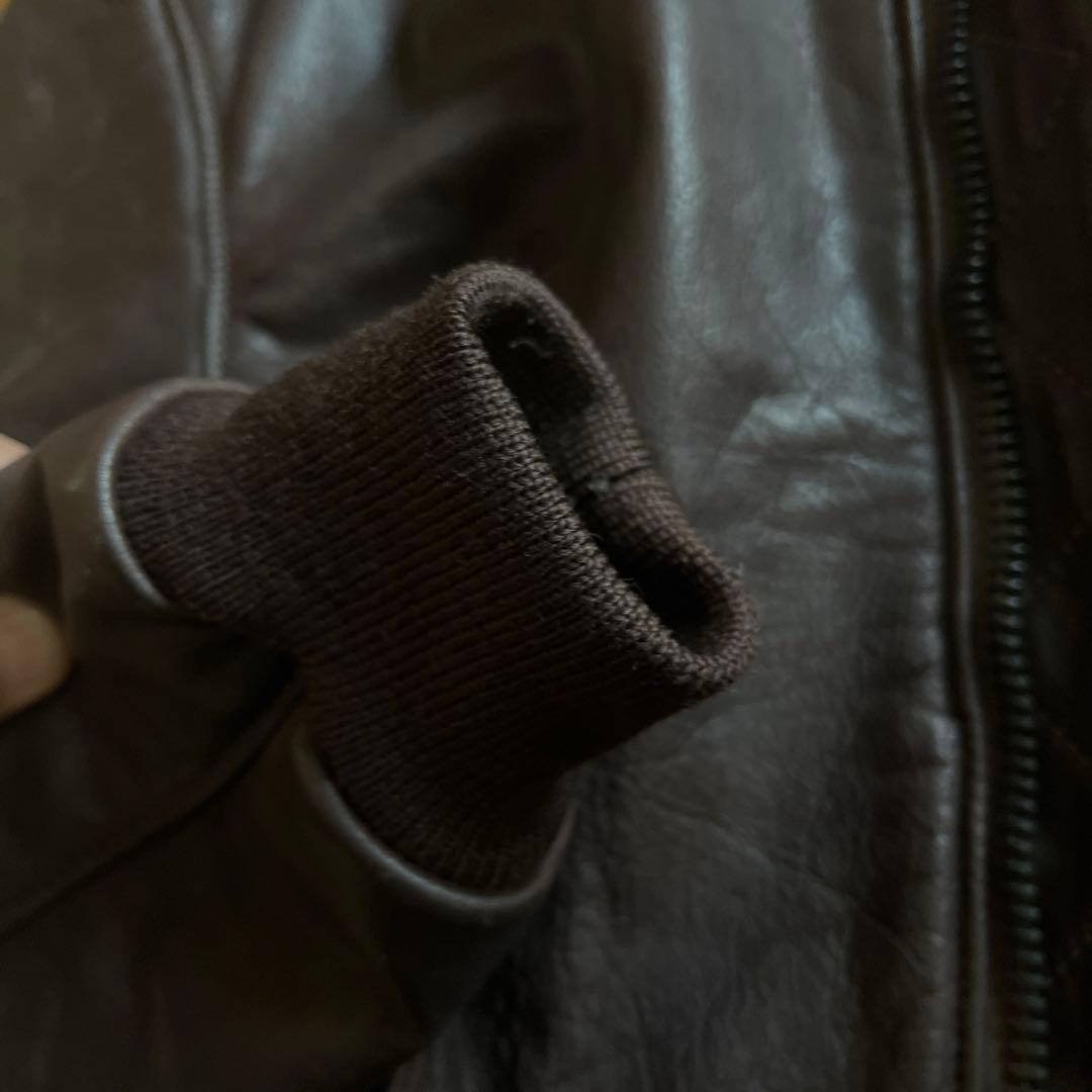 golden Bear 革ジャン　茶