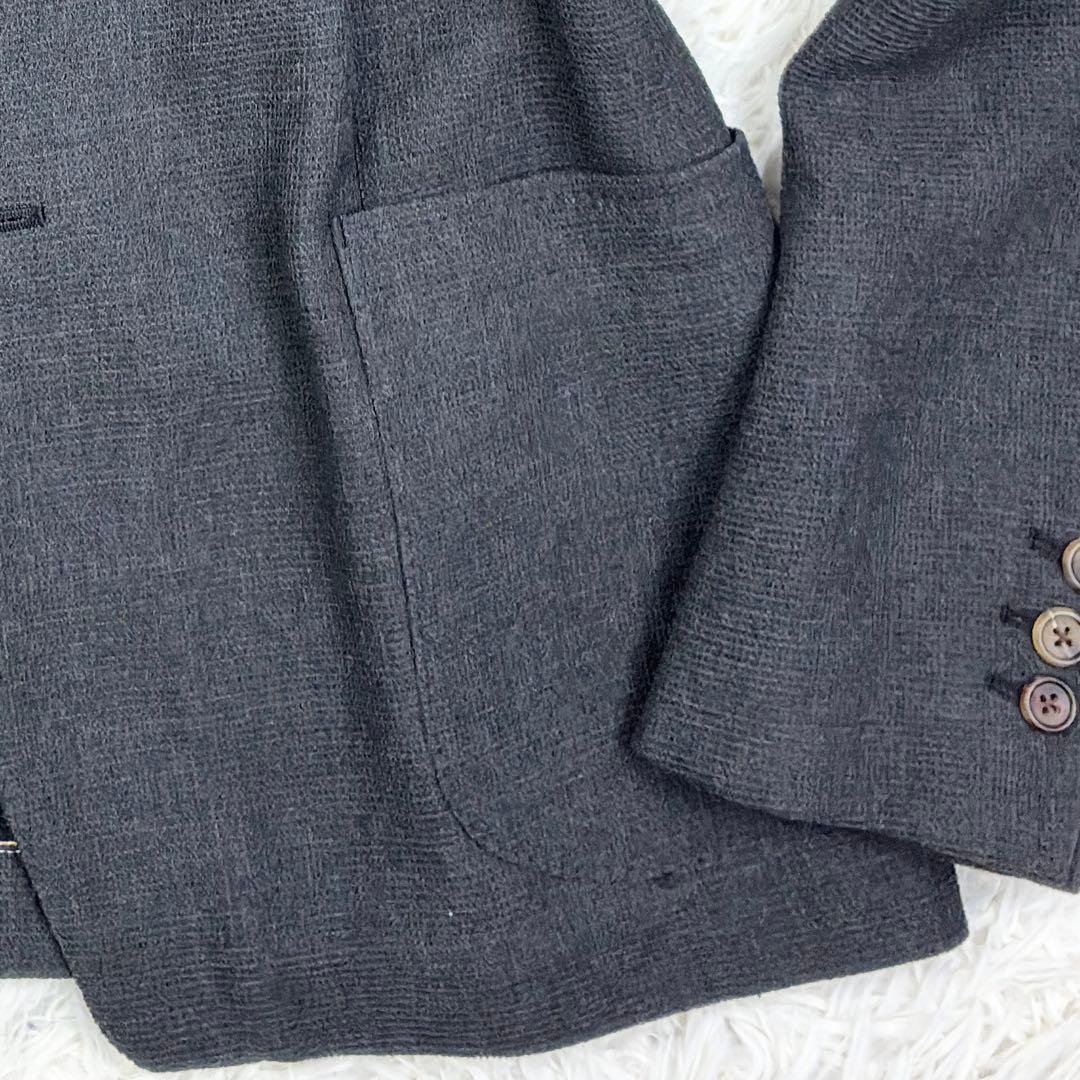 美品　ポールスミスコレクション　花柄パイピング　ワッフルアンコンジャケット　XL