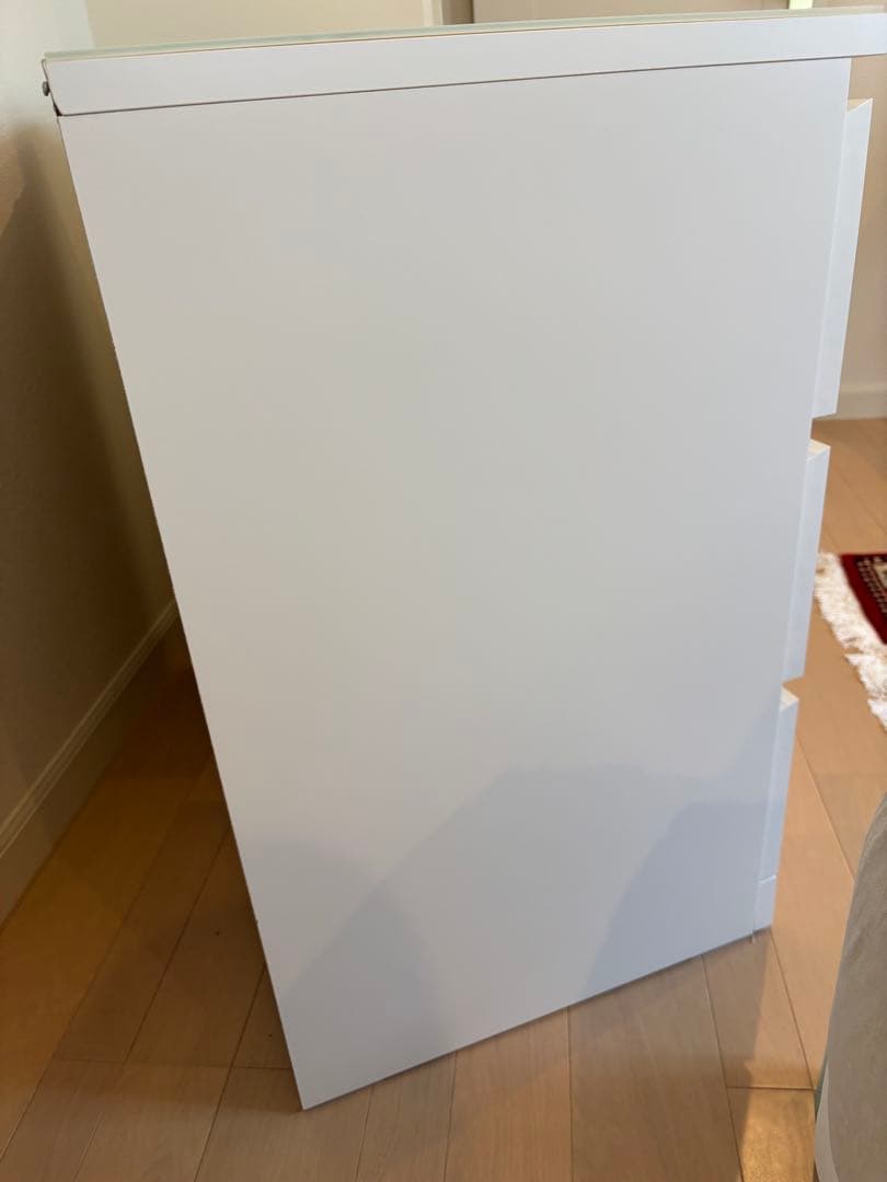 【-】IKEA マルム チェスト 引き出し3つ ホワイト