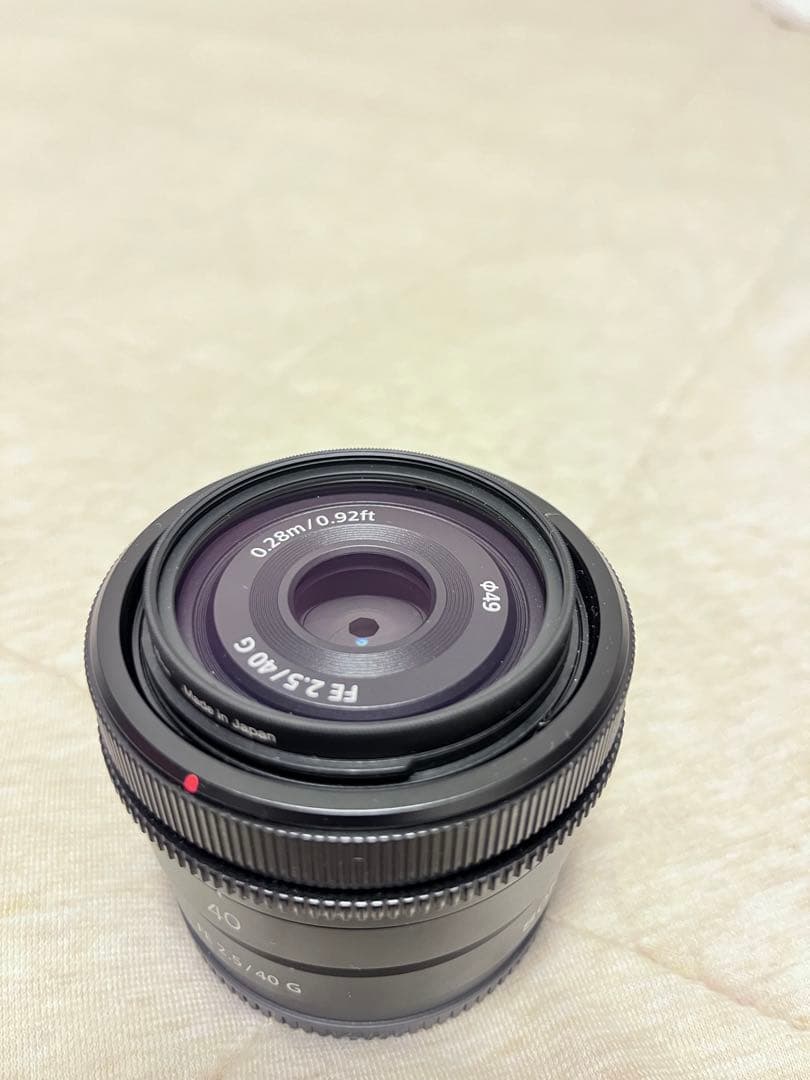 【美品】角形フードつき！SONY Eマウント Gレンズ 40mm f2.5