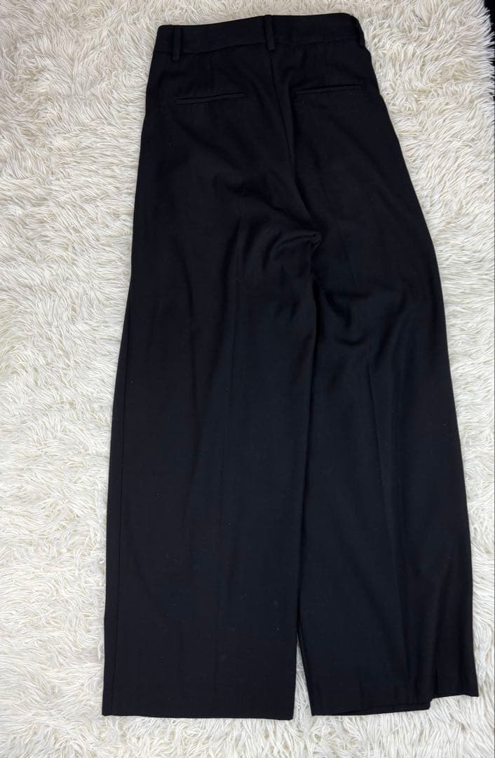 TODAYFUL Tuck Twill Trousers 38 ブラック