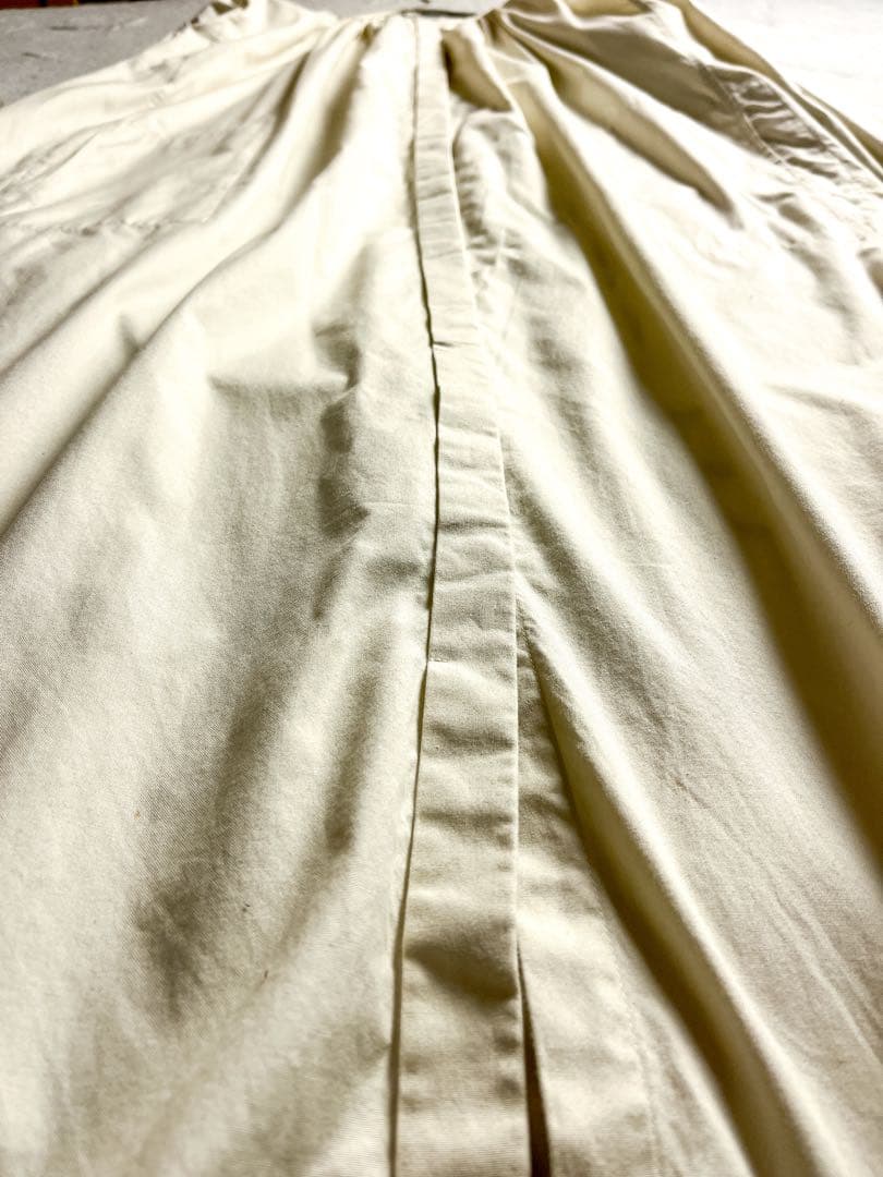 【kagure】かぐれ 綿100% ギャザーシャツワンピース アイボリー F