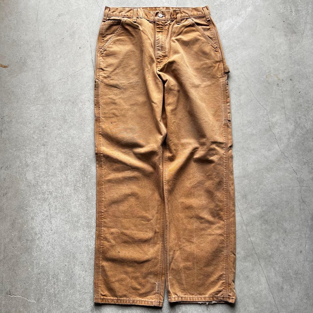 US企画 カーハート ダック ペインターパンツ W34 革タグ
