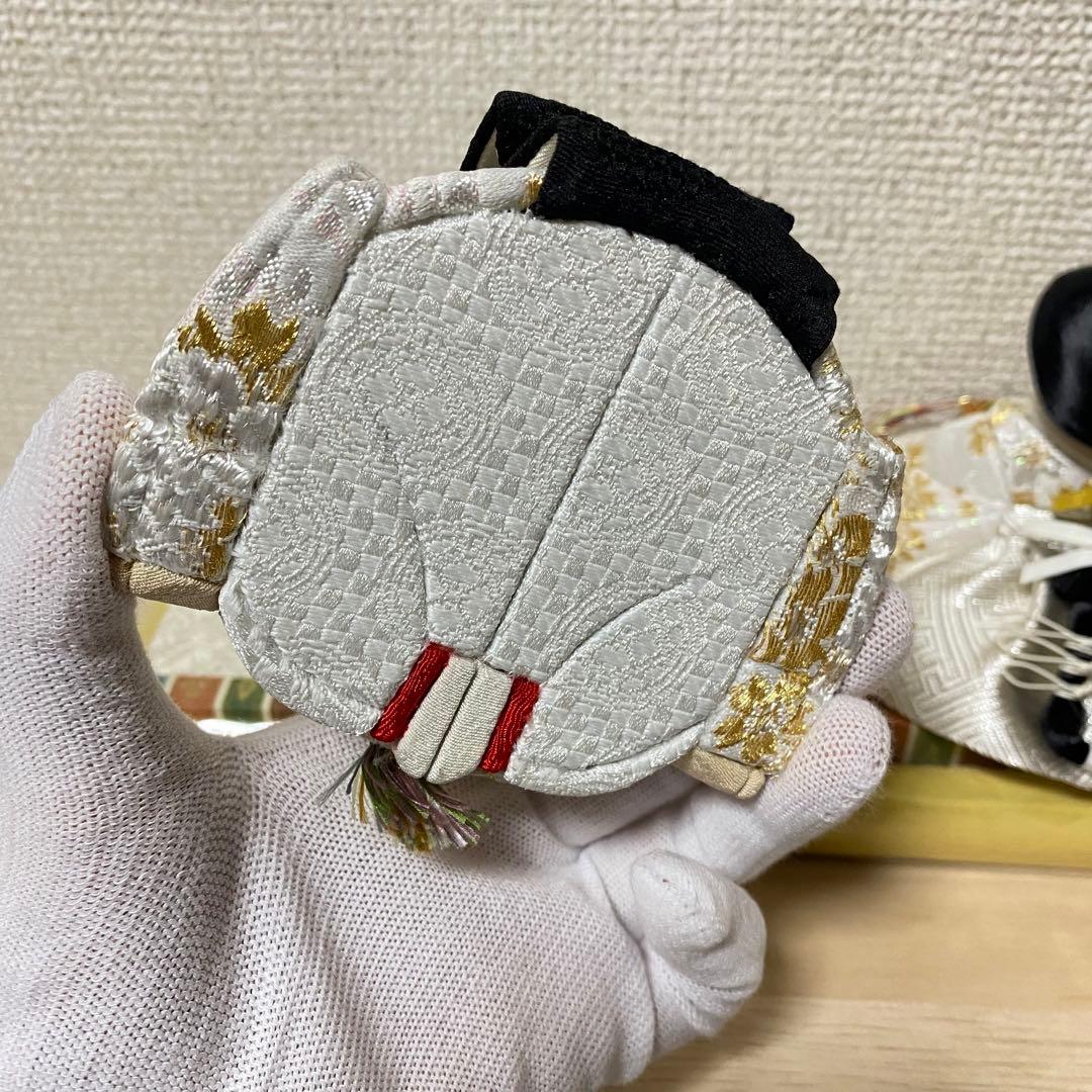 最終値下げ。早い者勝ち お雛様　雛人形　白無垢　親王飾り　※台座付き