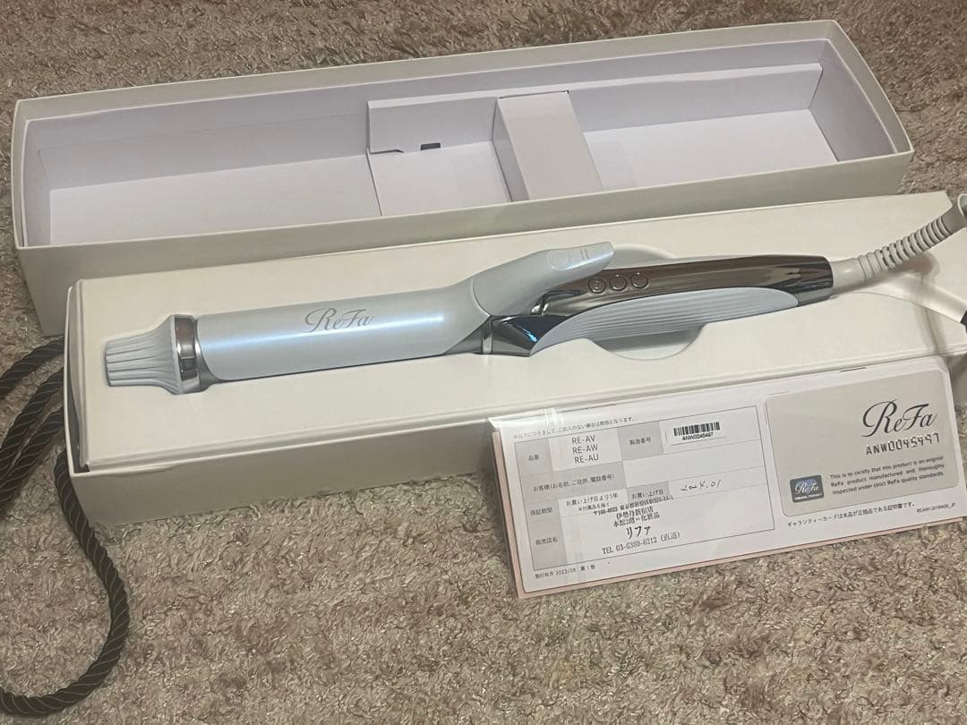 【美品】ReFa　リファ ビューテック カールアイロン　コテ 32mm ホワイト