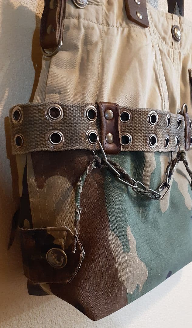 ミリタリーリメイク ★★★JUNK VINTAGE 肩掛けトート&ミニショルダー