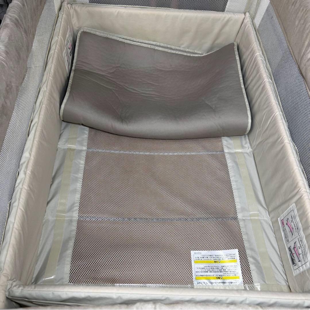 【極美品】Aprica ココネル エアープラス AB ホワイトグレー　収納袋付