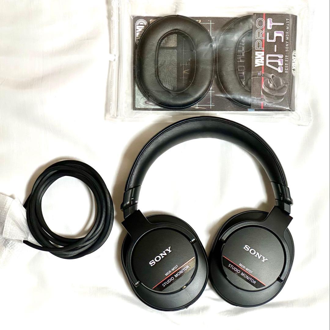 SONY MDR-M1ST 社外パッド装着 純正未使用付属