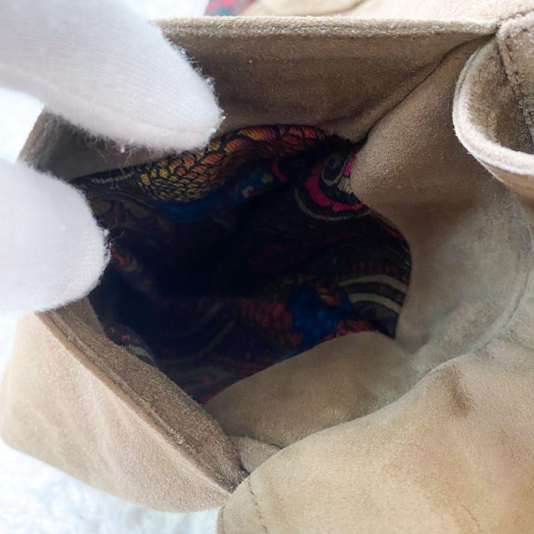 極美品！グッチ レザーベストGG金ボタン 裏地総ペイズリー柄 ヴィンテージXL