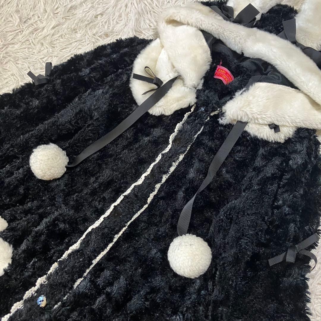 ✾BABY,STARS SHINE BRIGHT✾うさ耳コート　ブラック