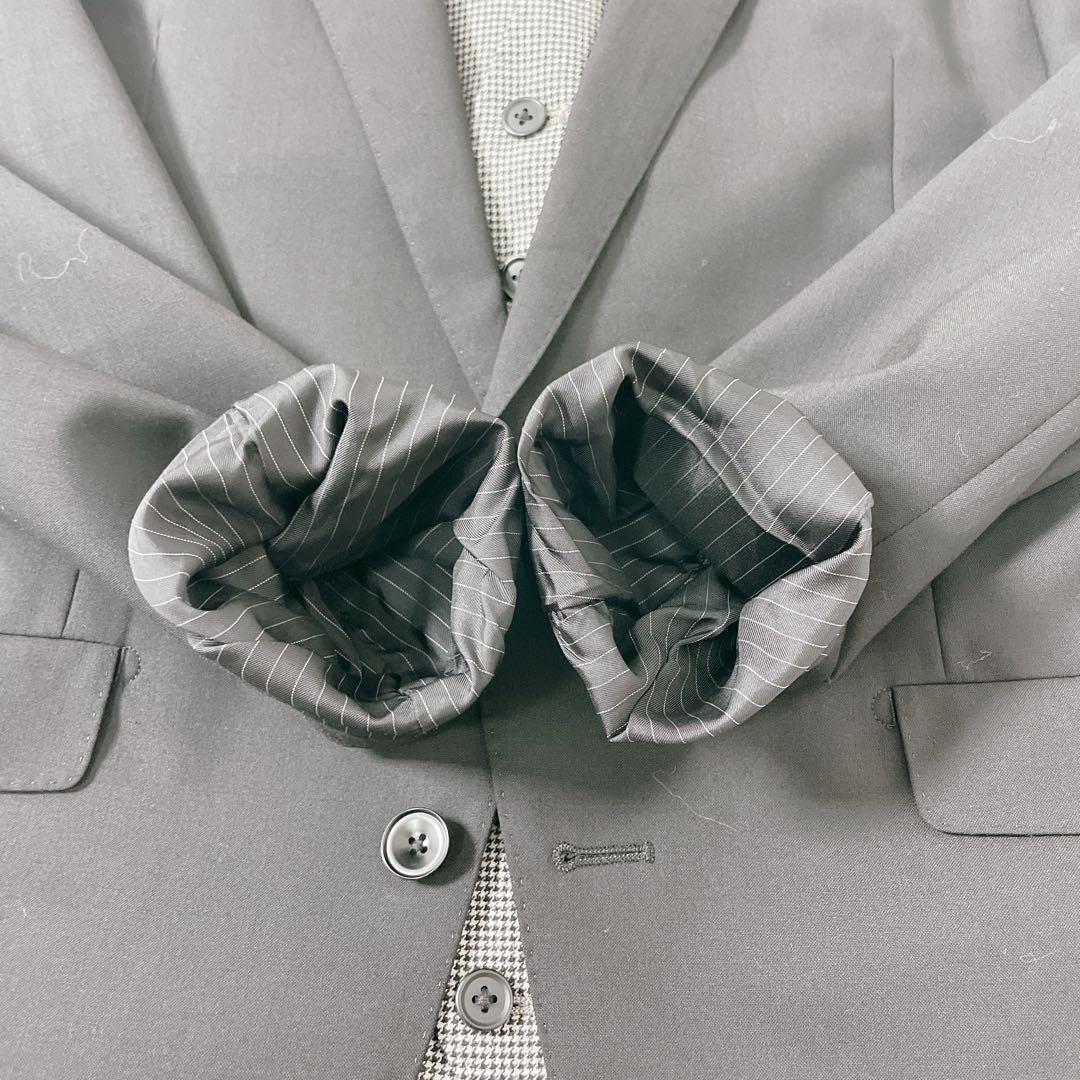 美品✨ スーツセレクト 黒タグ スリーピース AB6 黒 フォーマル 100’s