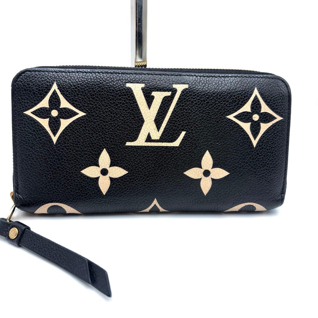 IC搭載　ヴィトン アンプラント ジッピーウォレット クラフティ バイカラー