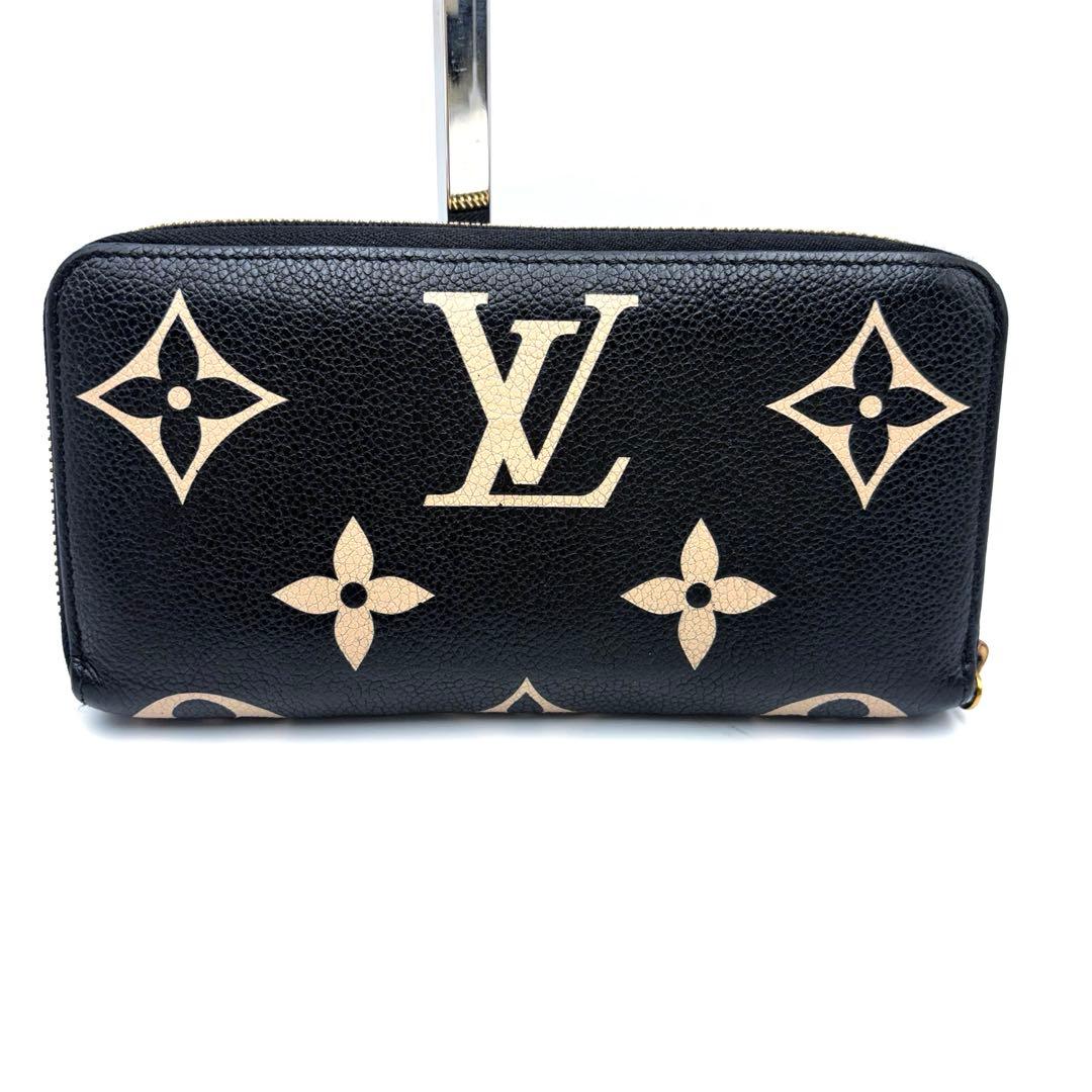 IC搭載　ヴィトン アンプラント ジッピーウォレット クラフティ バイカラー