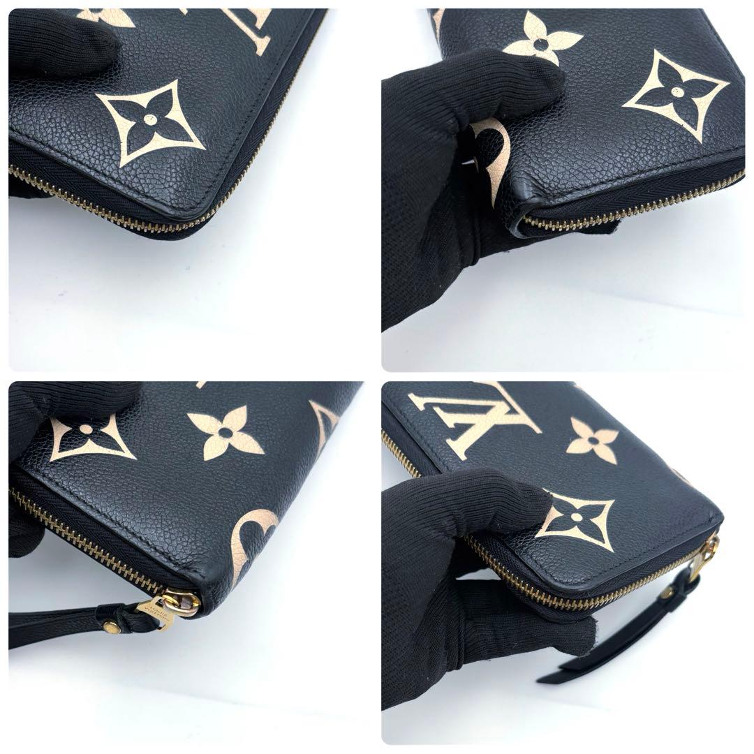 IC搭載　ヴィトン アンプラント ジッピーウォレット クラフティ バイカラー