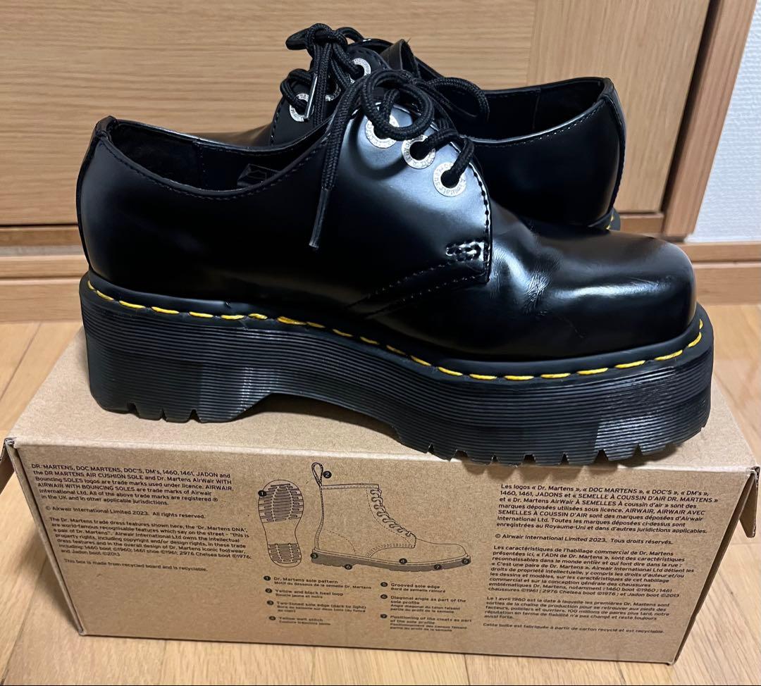ドクターマーチン 1461 スクエア 31299001 厚底 3ホール