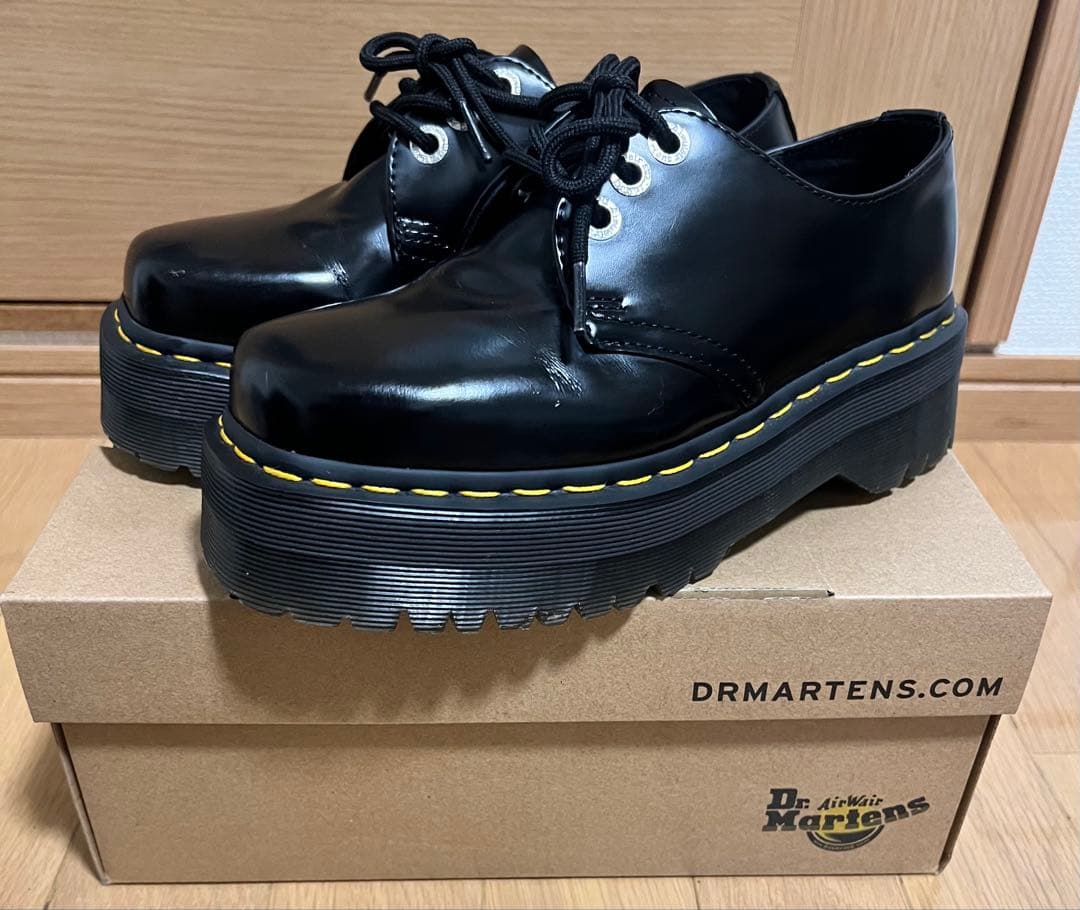 ドクターマーチン 1461 スクエア 31299001 厚底 3ホール