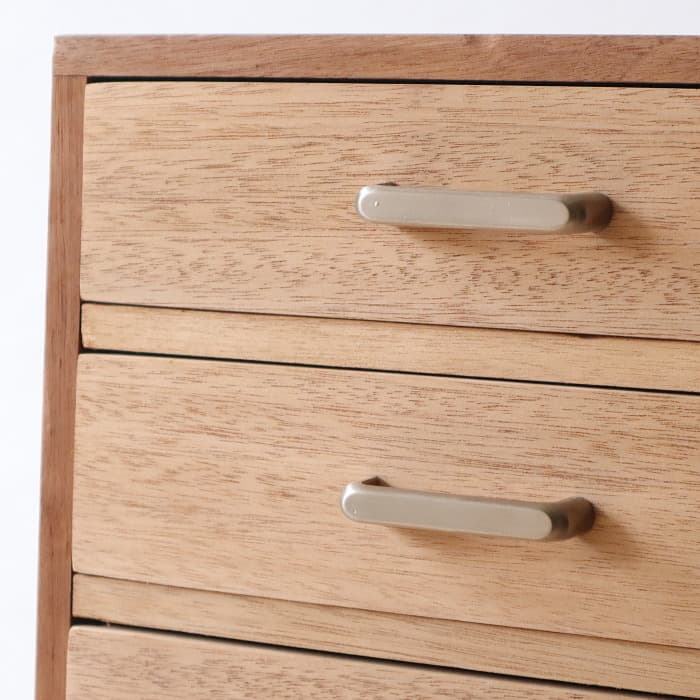 アンティーク 引出し10杯 整理箱 タンス 古家具 ラワン 木製 無塗装 レトロ