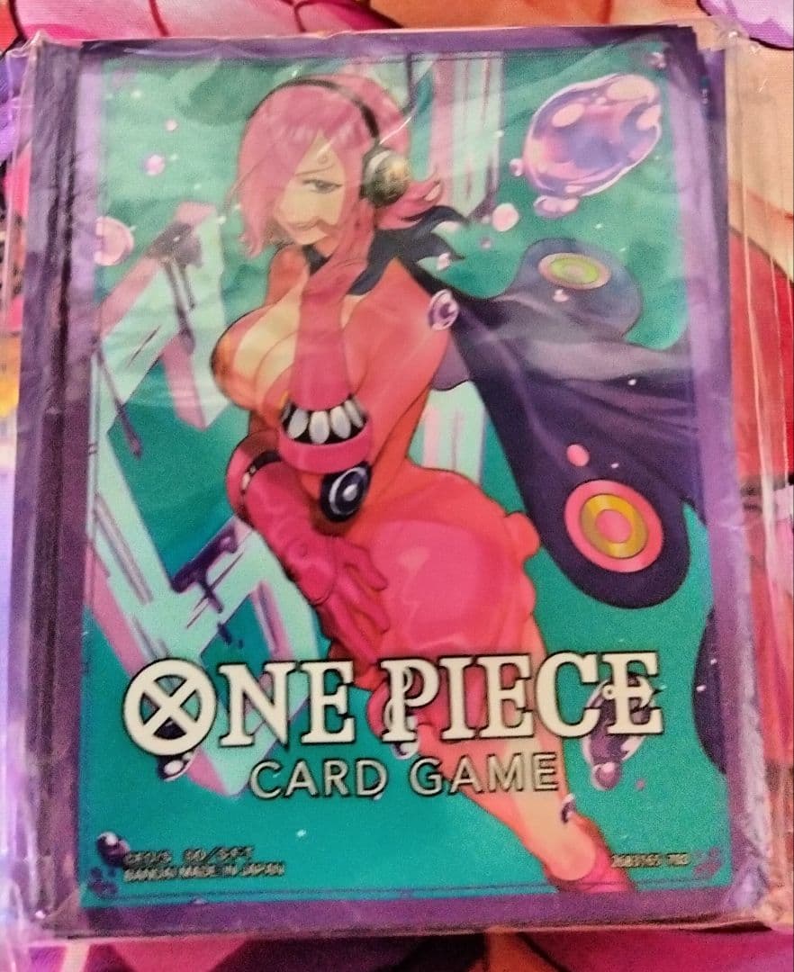 【スリーブ付き】青紫 サンジ 構築済デッキ 補足パーツ付き 75枚 ⑫