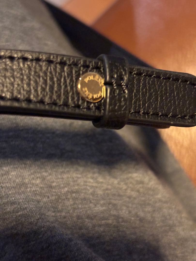 最終お値下げ！POLENE 黒 レザー ミニバッグお値下げ