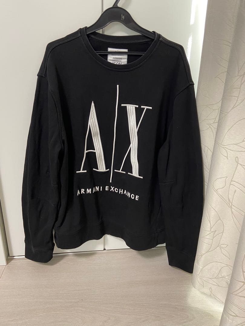 アルマーニエクスチェンジ　ブラック　トレーナー