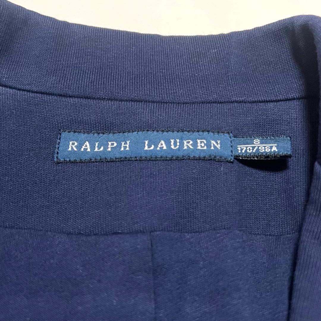 美品 ポロラルフローレン テーラードジャケット ワッペン 銀ボタン 紺ブレ