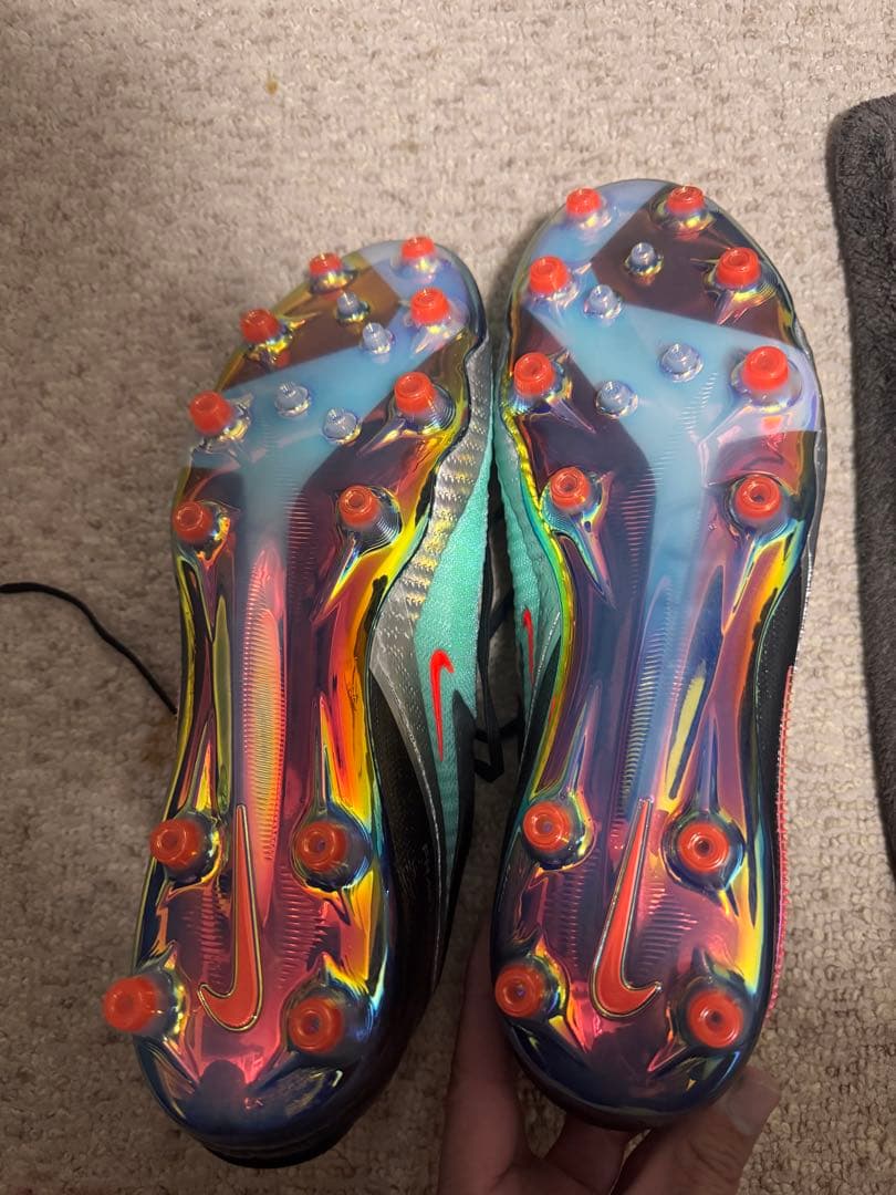 Nike サッカーシューズ グリーン/オレンジ