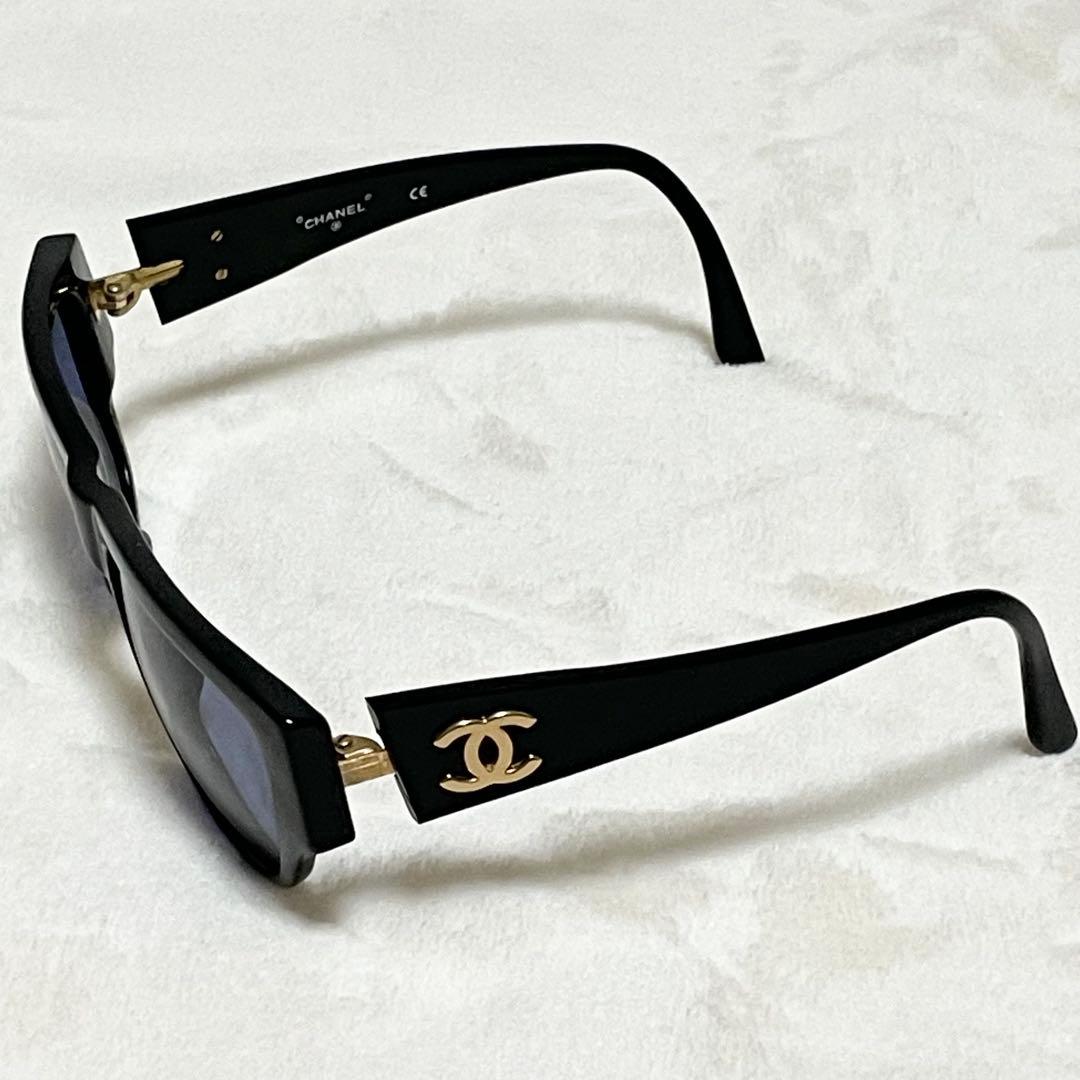 極美品 希少 CHANEL シャネル サングラス ココマーク ゴールドロゴ