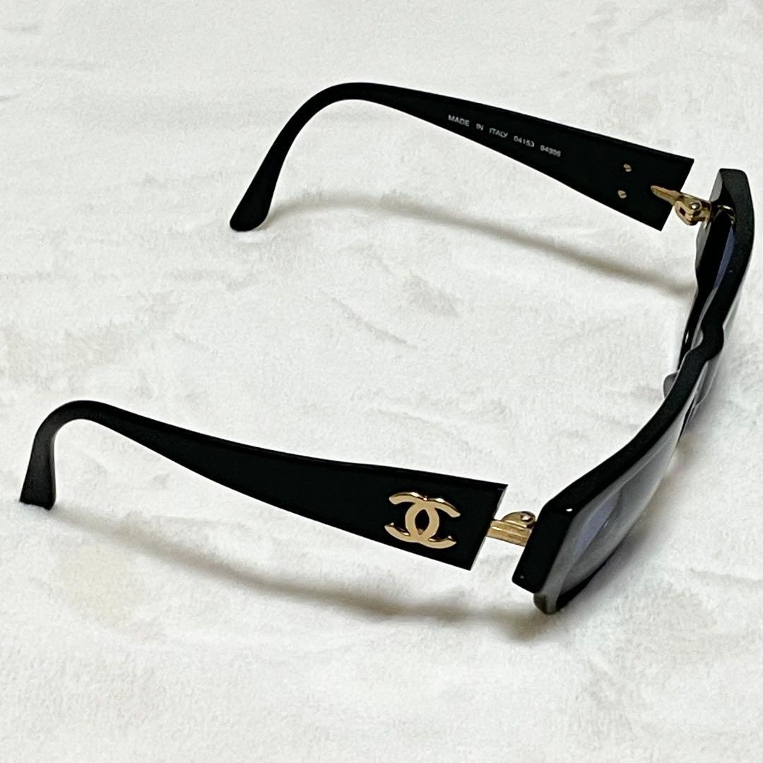 極美品 希少 CHANEL シャネル サングラス ココマーク ゴールドロゴ