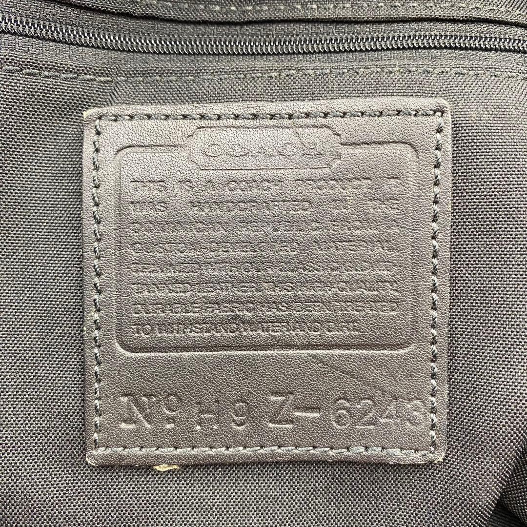 美品 COACH コーチ メンズ リュック バックパック 大容量 レザー 黒