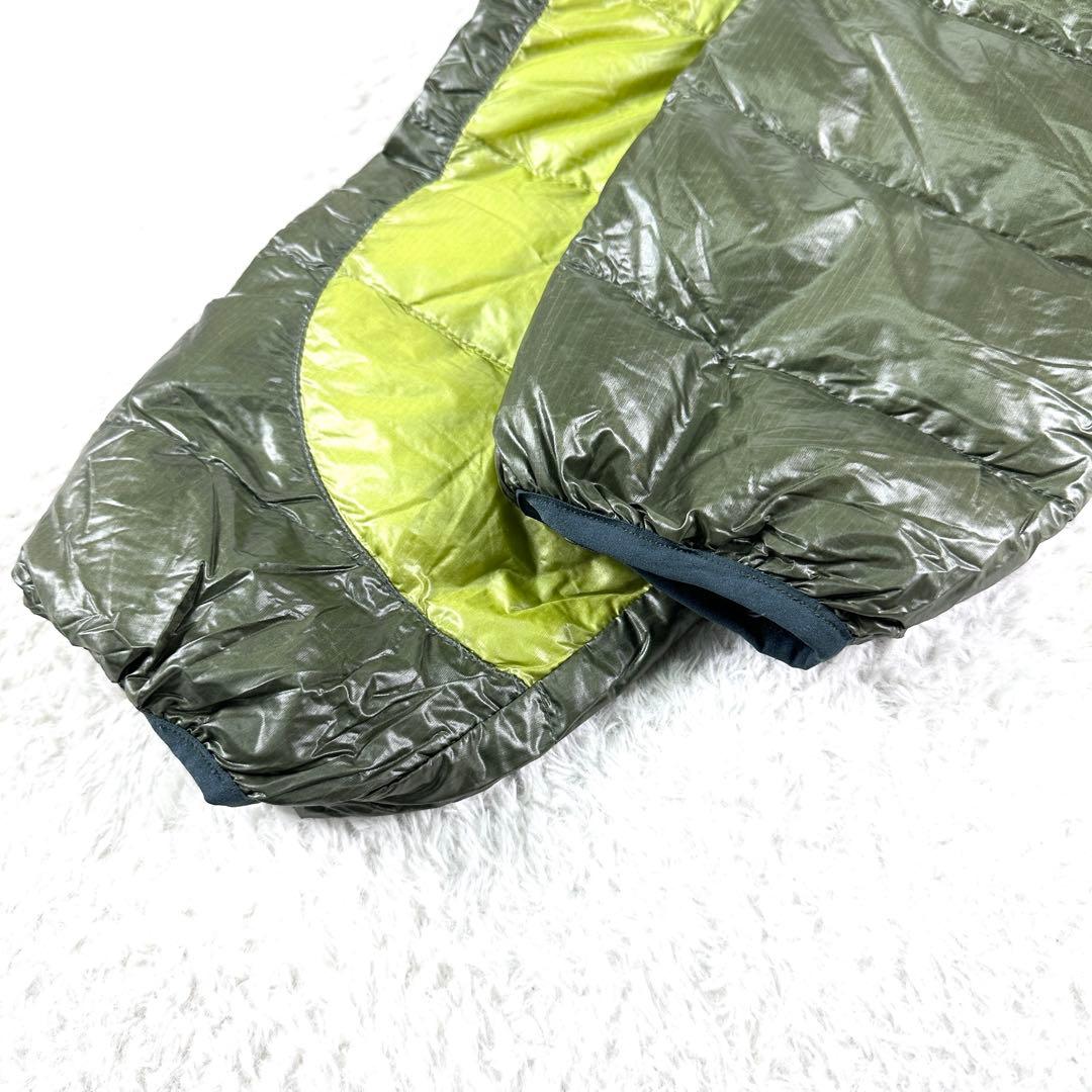 モンベル U.L.ダウンガイドパーカ メンズ Lサイズ グリーン ドローコード有