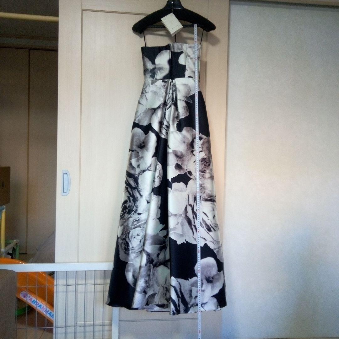 花柄マキシドレスクリーニング済21000円さらに値下げイヤリング、ネックレス付き