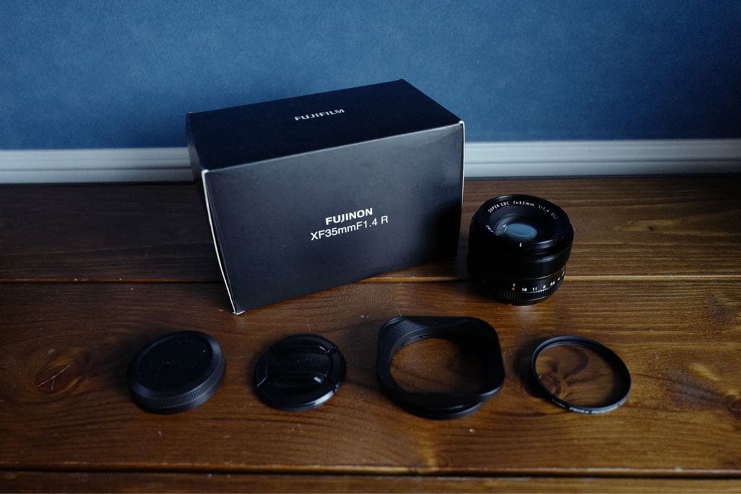 フジノンレンズ XF35mm F1.4(＋おまけ:保護フィルター+メタルフード)