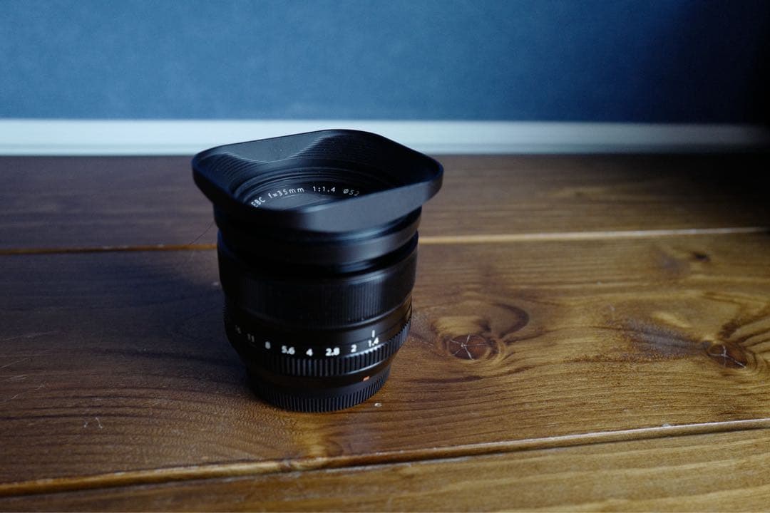 フジノンレンズ XF35mm F1.4(＋おまけ:保護フィルター+メタルフード)