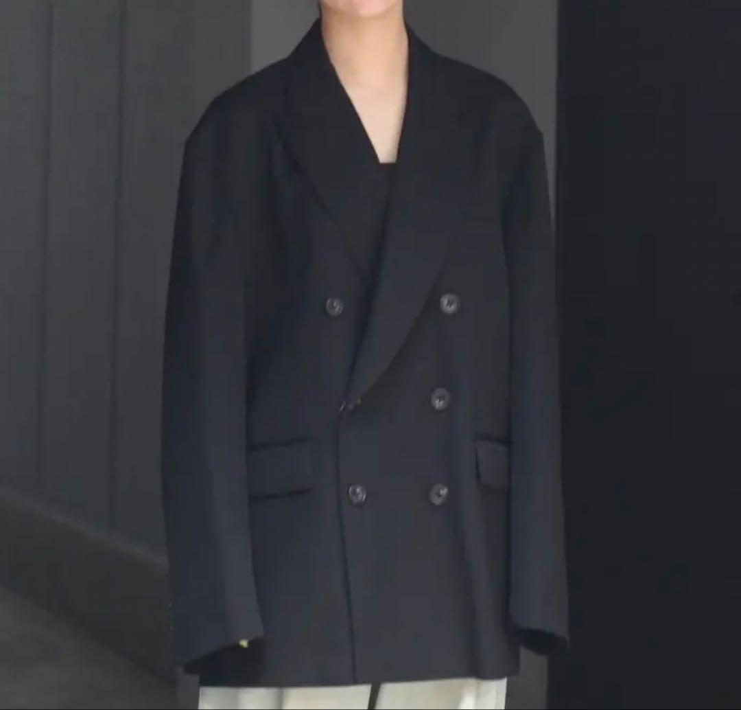 美品｜25AW 定番90/2ダブルジャケット 黒 ssstein