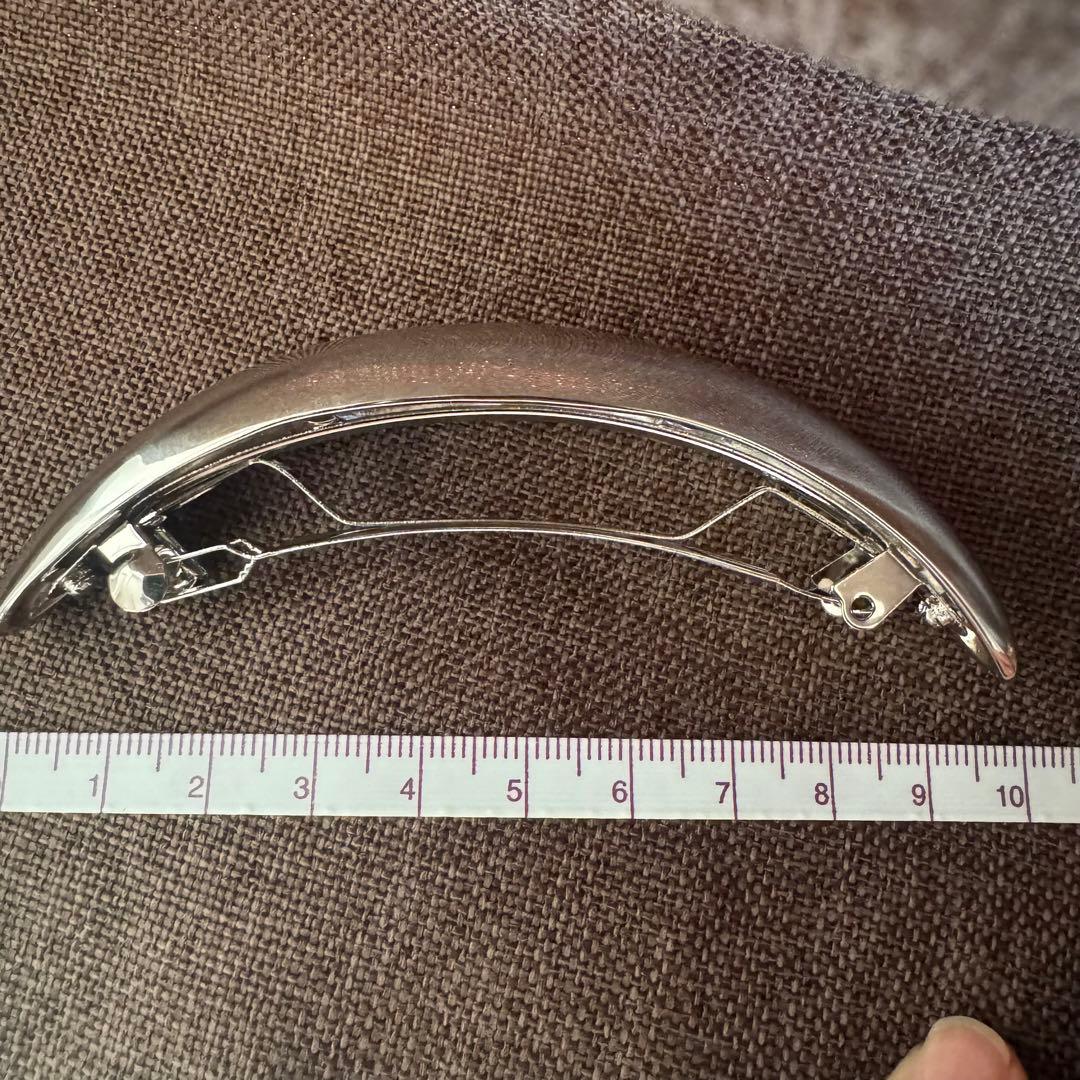 コレットマルーフ　バレッタ　メタル　シルバー