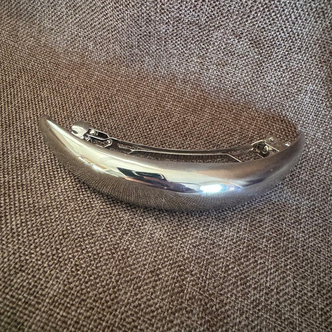 コレットマルーフ　バレッタ　メタル　シルバー