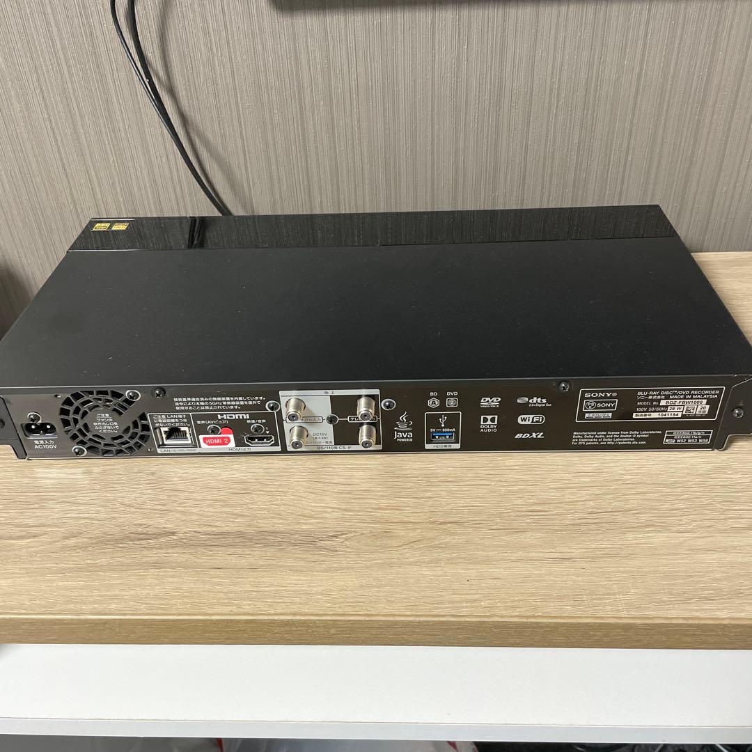 ブルーレイレコーダー　BDZ-FBW1000
