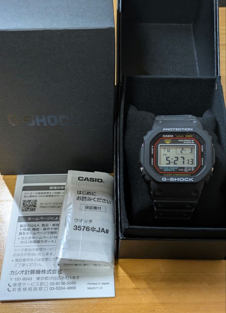 国内正規 初代G-SHOCK復刻 DW-5000R-1AJF