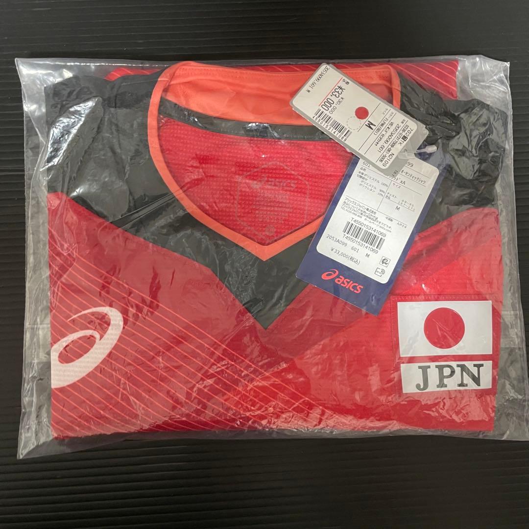 バレーボール　男子日本代表 オーセンティックシャツ　レッド　柳田将洋　Mサイズ