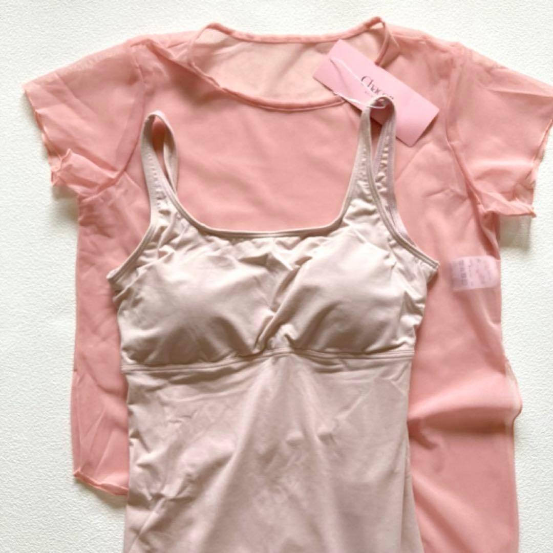 チャコット ブラトップ チュールTシャツ セット M ヨガウェア バレエ ダンス
