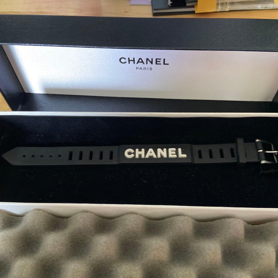 CHANEL シャネル　ラバー　ロゴ　ブレスレット　ベルト