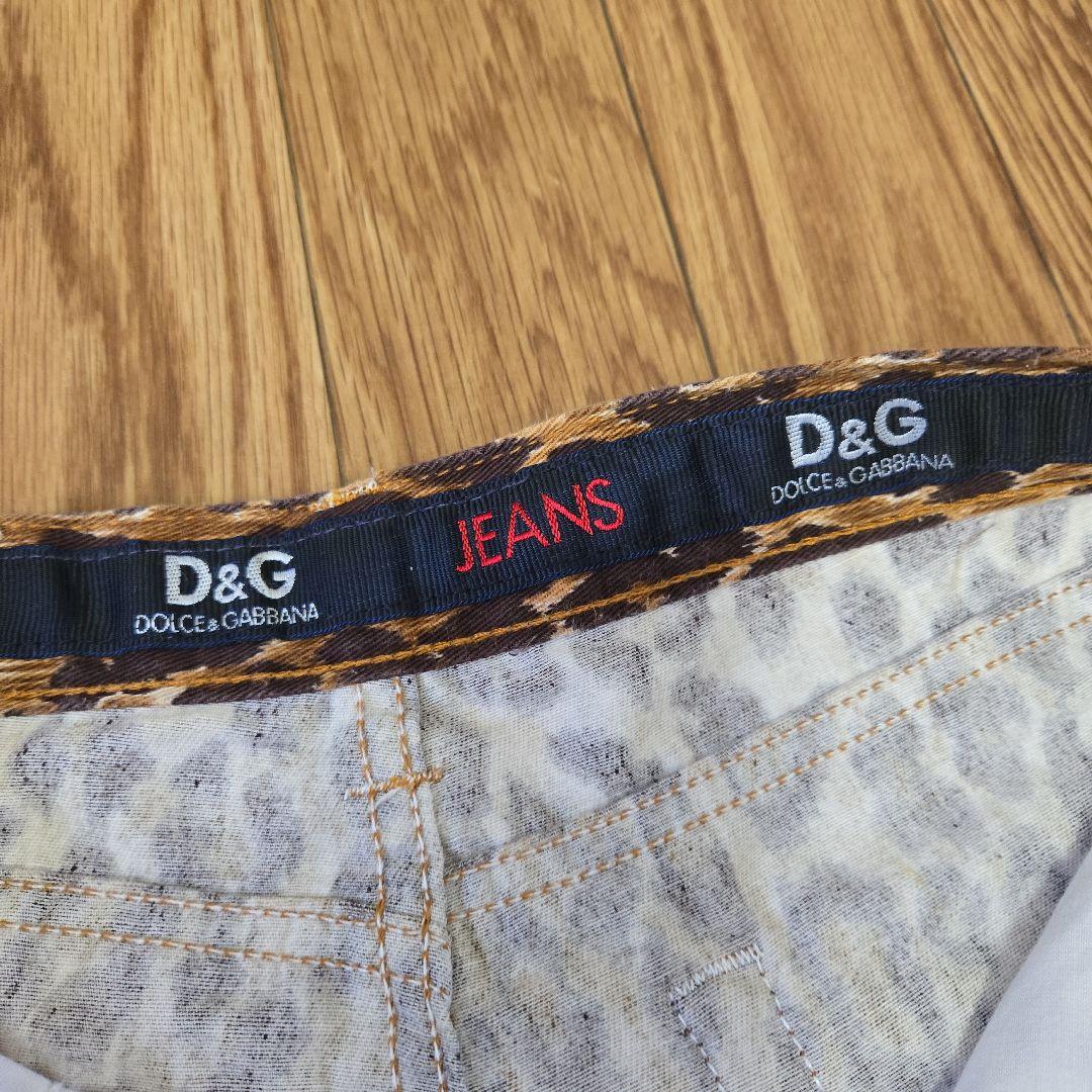 D&G ヒョウ柄ジーンズ 26/40