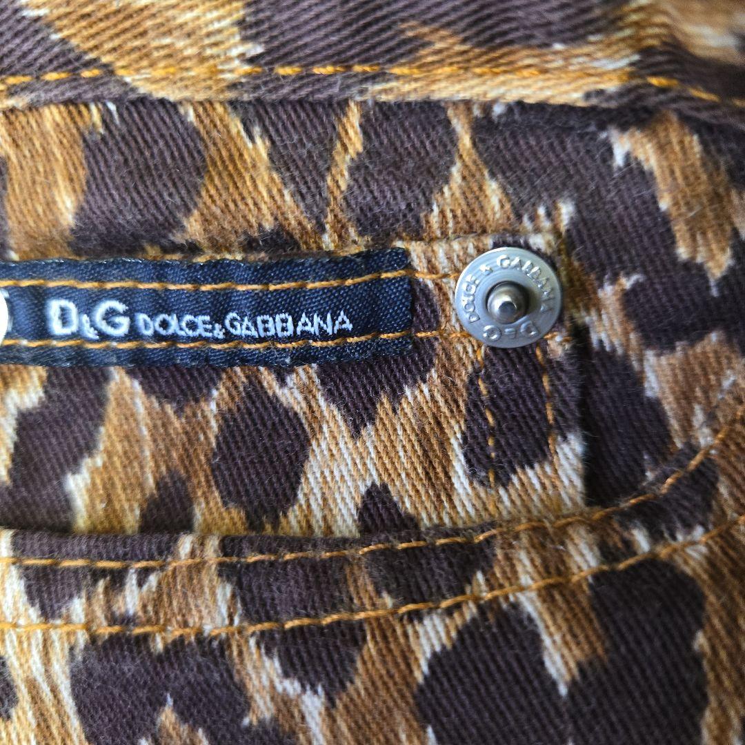 D&G ヒョウ柄ジーンズ 26/40
