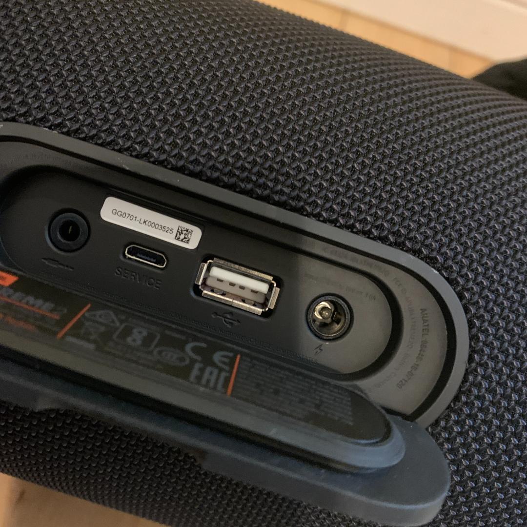 JBL XTREME 2 ワイヤレススピーカー ブラック 充電アダプタ付