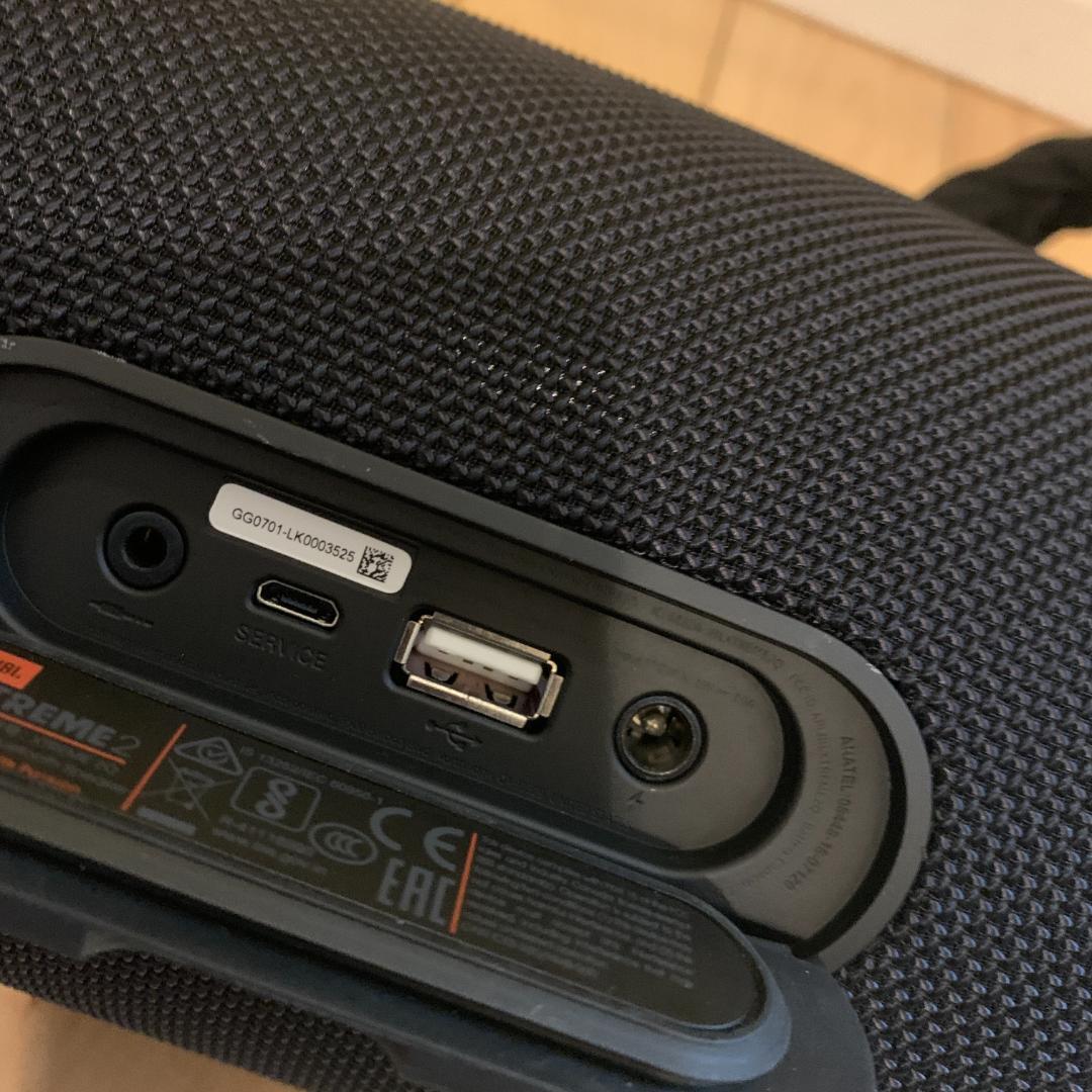 JBL XTREME 2 ワイヤレススピーカー ブラック 充電アダプタ付