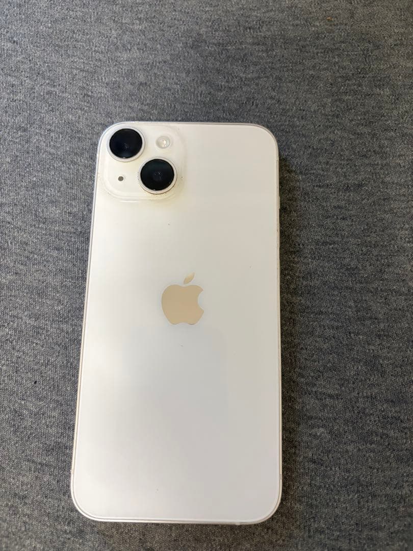 Apple iPhone 14 ホワイト 画面ひびあり